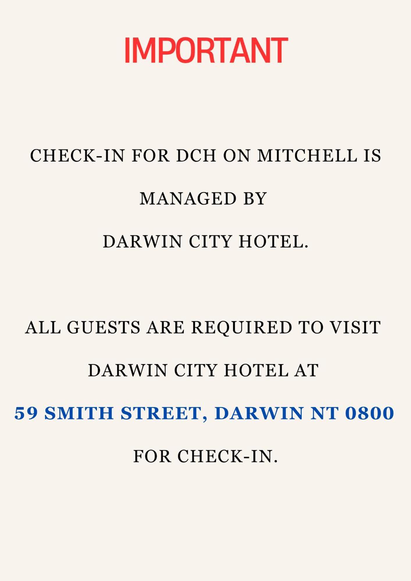 Dch On Mitchell Hotel Darwin Eksteriør billede